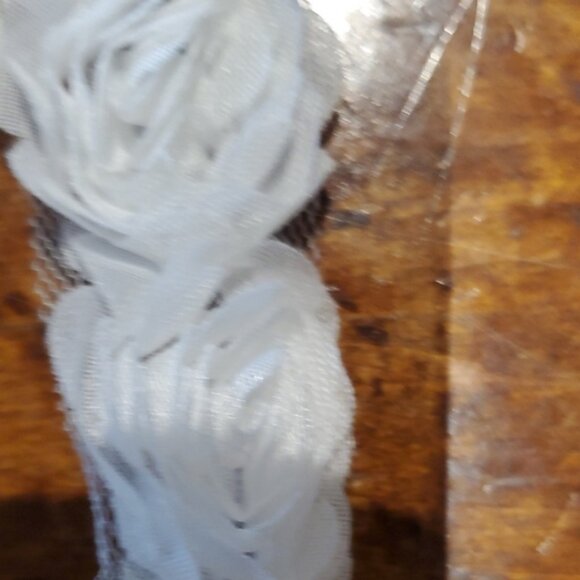 White Floral Lace Womens Top - Picture 6 of 7